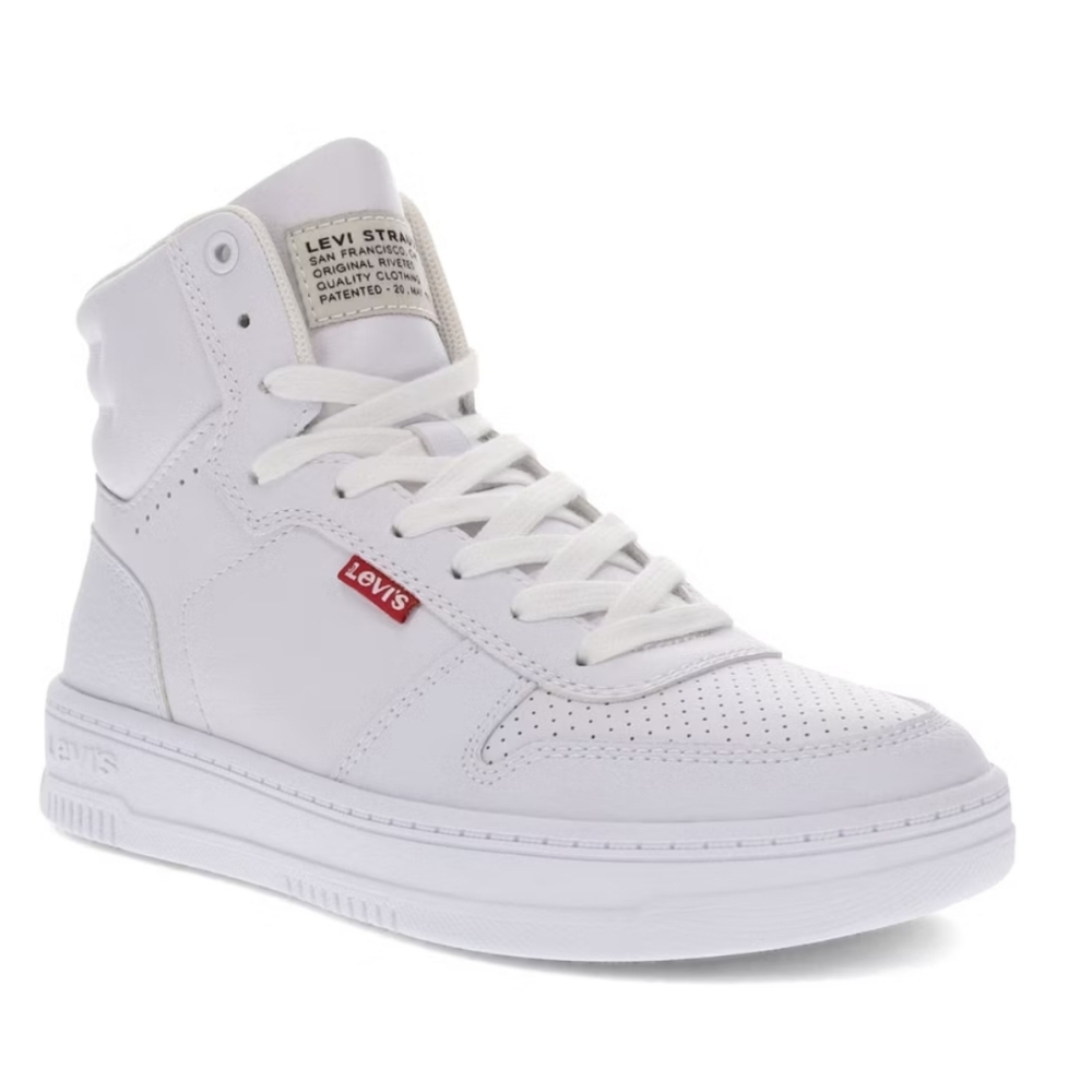 Levi's Womens Drive Hi Synthetic Leather Casual Hightop Sneaker Shoe